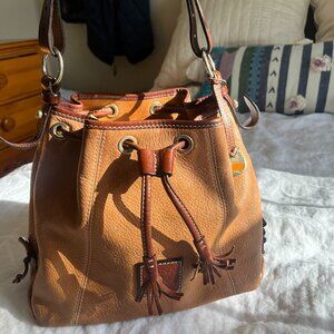 Dooney & Bourke Vintage Pebble Leather Drawstring Bag 2012